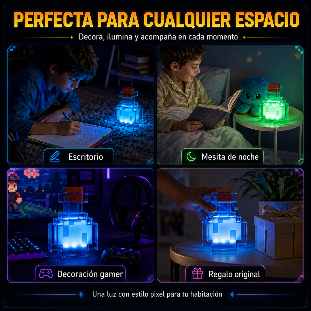 Poción Minecraft 7 Colores