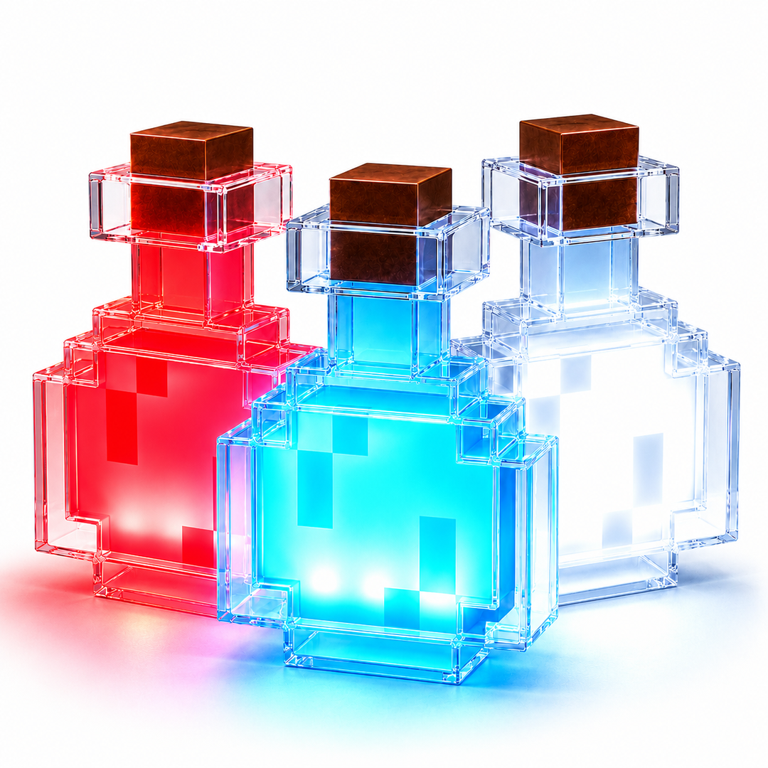 Poción Minecraft 7 Colores